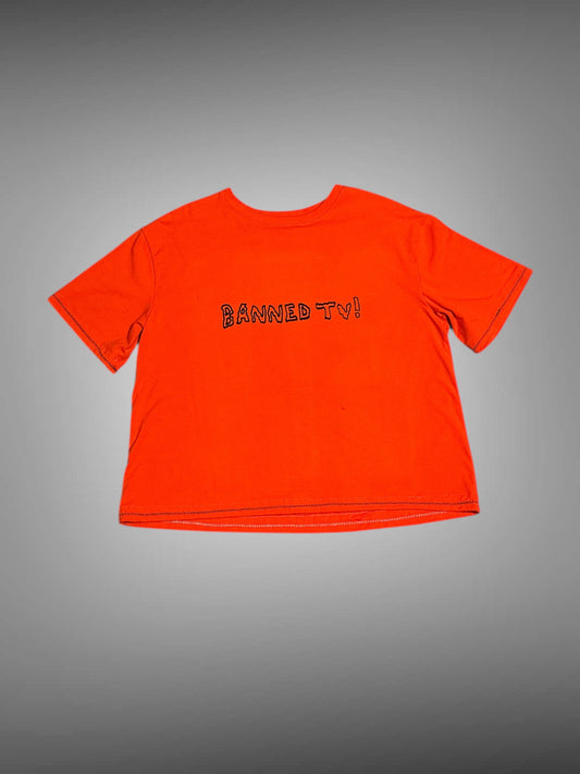 SCOOBY DOO BANNED CROPPED TEE